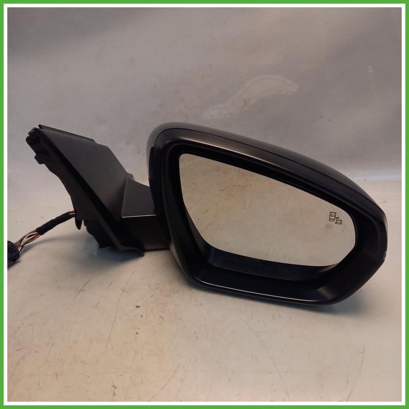 Specchio Specchietto Retrovisore Destro DX Nero Peugeot 3008 2 Serie 2020-2023 Smr Originale Usato