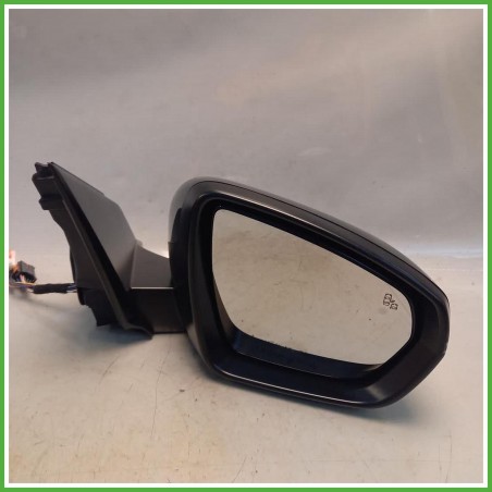 Specchio Specchietto Retrovisore Destro DX Nero Peugeot 3008 2 Serie 2020-2023 Smr Originale Usato