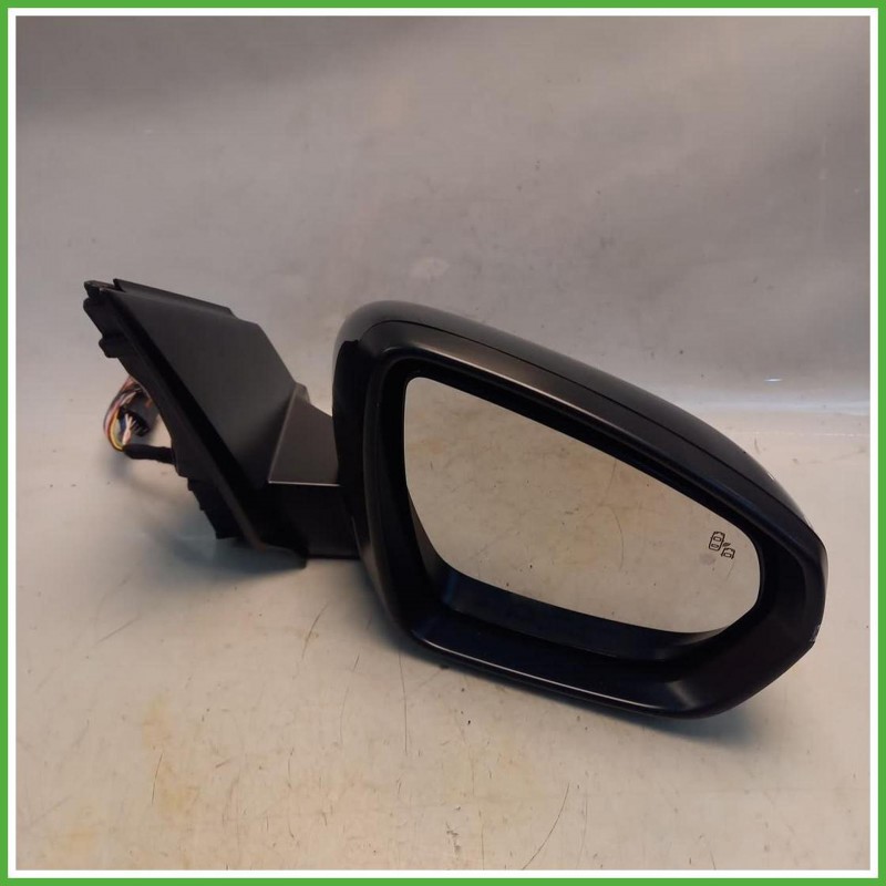 Specchio Specchietto Retrovisore Destro DX Nero Peugeot 3008 2 Serie 2020-2023 Smr Originale Usato