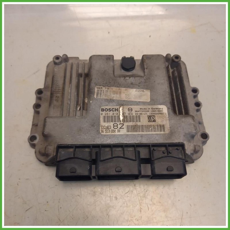 Centralina Motore Iniezione ECU Bosch 0281010707 Peugeot 206 1.4 HDi 1942F7 Gasolio 2001-2009