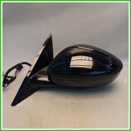 Specchio Specchietto Retrovisore Sinistro SX Nero Peugeot 508 2 Serie 2023 Magna Originale Usato