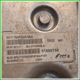 Centralina Motore Iniezione ECU Magneti Marelli MJD8F2.F1 Fiat Fiorino 3 Serie 1.3 Multijet 16v. 51880759 Gasolio 2010-2016