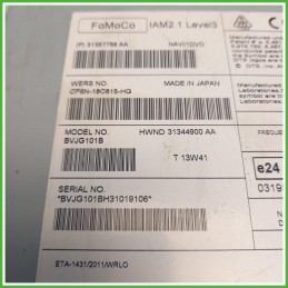 Autoradio Land Rover Range Rover Sport 3 Serie 3.0 TD 24v. LR087426 2013-2017 Fomoco CF6N-18C815-HG