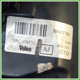Faro Fanale Proiettore Sinistro SX Valeo 89003769 Rover 25 2001-2004 XBC104971 Originale Usato