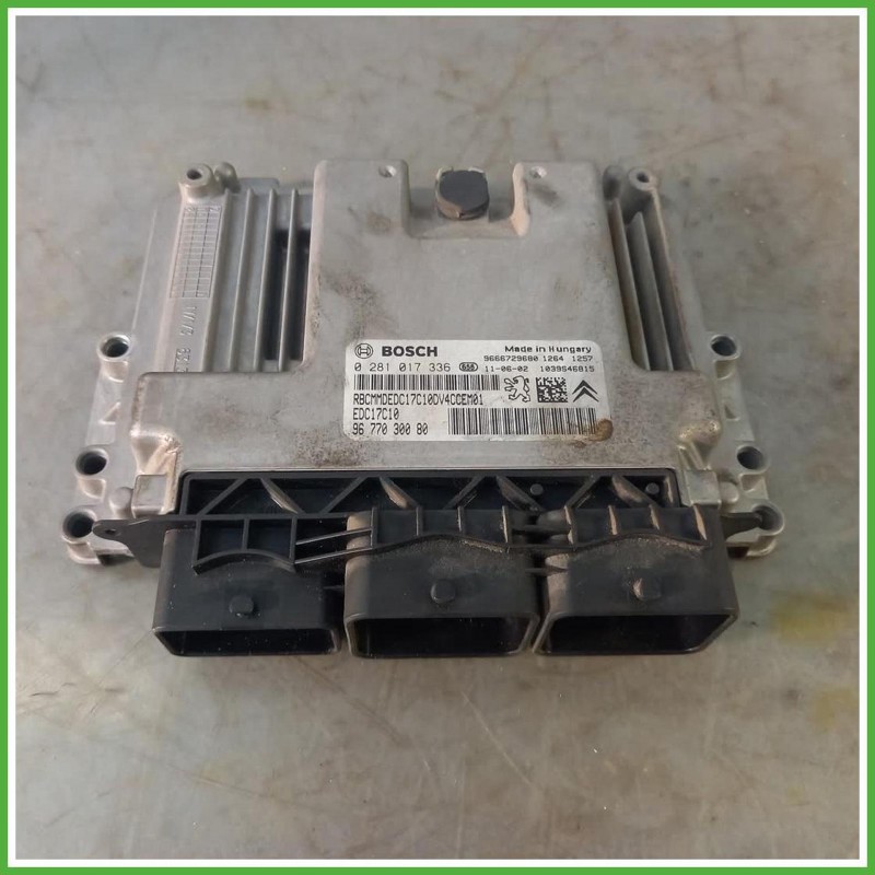 Centralina Motore Iniezione ECU Bosch 0281017336 Peugeot 207 Van 1.4 HDi 194364 Gasolio 2006-2012