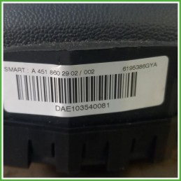 Airbag Guidatore Sinistro SX Smart Fortwo Coupe 451 0.8 CDi Pure 6v. A4518602902CR4A 2010