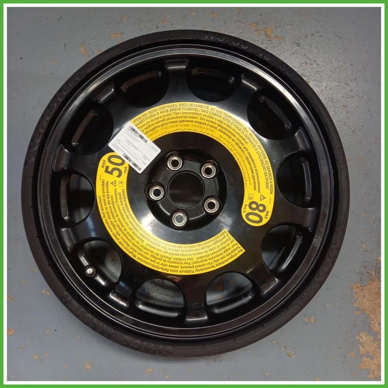 Ruotino di Scorta Audi A4 8WH Allroad 19 pollici 19 6.0J 5x112 ET26 1pz 175/55/19 8W0601027C Originale Usato
