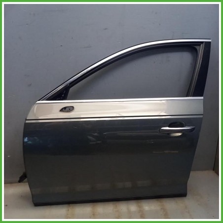 Porta Portiera Anteriore Sinistro SX Audi A4 8WH Allroad Grigio Scuro Station Wagon 5 Porte(Quattro) 2016-2019 Originale Usato