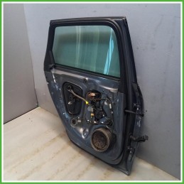 Porta Portiera Posteriore Sinistro SX Audi A4 8WH Allroad Grigio Scuro Station Wagon 5 Porte(Quattro) 2016-2019 Originale Usato