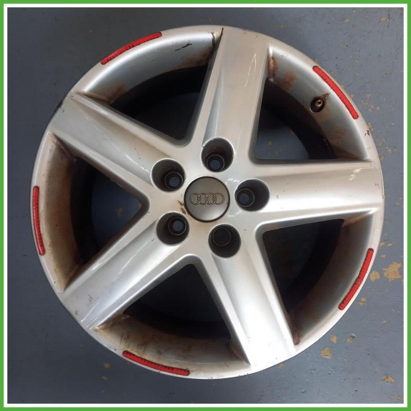 Cerchio Singolo in Lega Audi A4 8H7 Cabrio 17 pollici 17 7.5J 5x112 ET45 1pz 4D0601025ACZ17 Originale Usato al pz