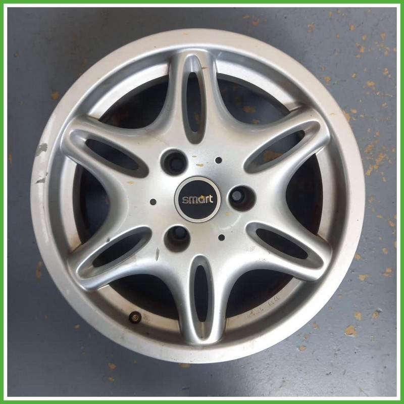 Cerchio Singolo in Lega Smart City Coupe 450 15 pollici 15 5.5J 3x112.5 ET-1 1pz Q0004838V002000000 Originale Usato al pz
