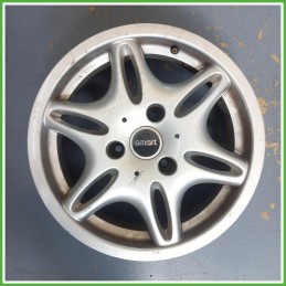 Cerchio Singolo in Lega Smart City Coupe 450 15 pollici 15 5.5J 3x112.5 ET-1 1pz Q0004838V002000000 Originale Usato al pz