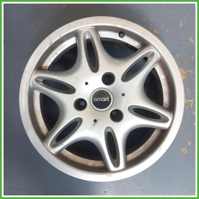 Cerchio Singolo in Lega Smart City Coupe 450 15 pollici 15 5.5J 3x112.5 ET-1 1pz Q0004838V002000000 Originale Usato al pz