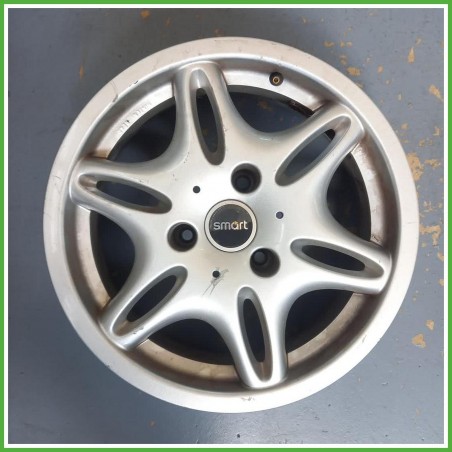 Cerchio Singolo in Lega Smart City Coupe 450 15 pollici 15 5.5J 3x112.5 ET-1 1pz Q0004838V002000000 Originale Usato al pz