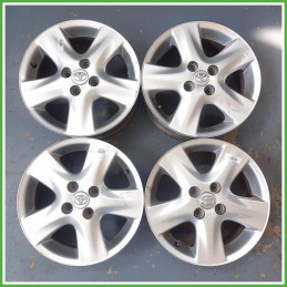 Cerchi in Lega Toyota Corolla 5 Serie 15 pollici 15 5.5J 4x100 ET45 4pz PZ419E9691ZB Originale Usato