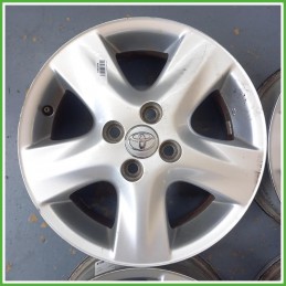 Cerchi in Lega Toyota Corolla 5 Serie 15 pollici 15 5.5J 4x100 ET45 4pz PZ419E9691ZB Originale Usato
