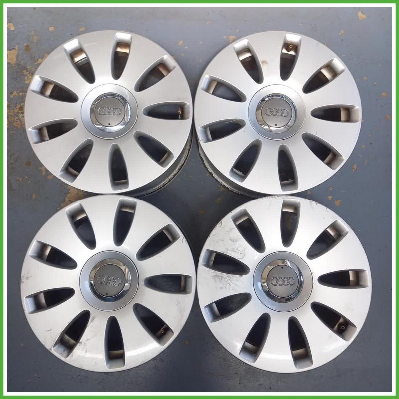 Cerchi in Lega Audi A4 8ED Avant 16 pollici 16 7.0J 5x112 ET42 4pz 4F0601025AJ8Z8 Originale Usato