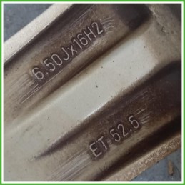Cerchio Singolo in Lega Ford Fiesta 5 Serie 16 pollici 16 6.5J 4x108 ET52.5 1pz 1077166 Originale Usato al pz