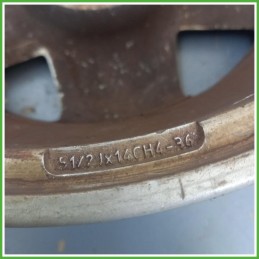 Cerchio Singolo in Lega Renault Kangoo 2 Serie 14 pollici 14 5.5J 4x100 ET36 1pz 8200200538 Originale Usato al pz