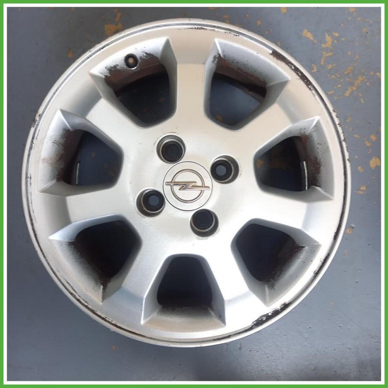 Cerchio Singolo in Lega Opel Corsa C 15 pollici 15 6.0J 4x100 ET49 1pz 90576858 Originale Usato al pz