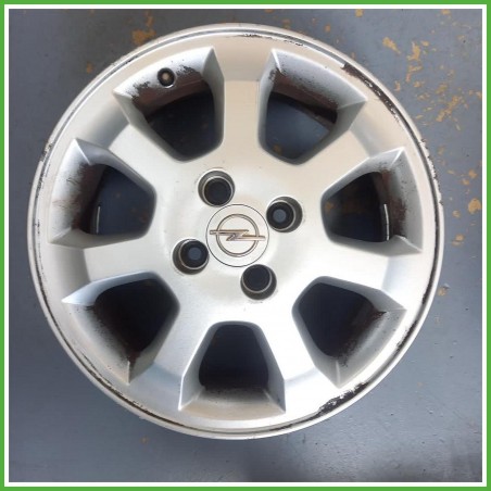 Cerchio Singolo in Lega Opel Corsa C 15 pollici 15 6.0J 4x100 ET49 1pz 90576858 Originale Usato al pz