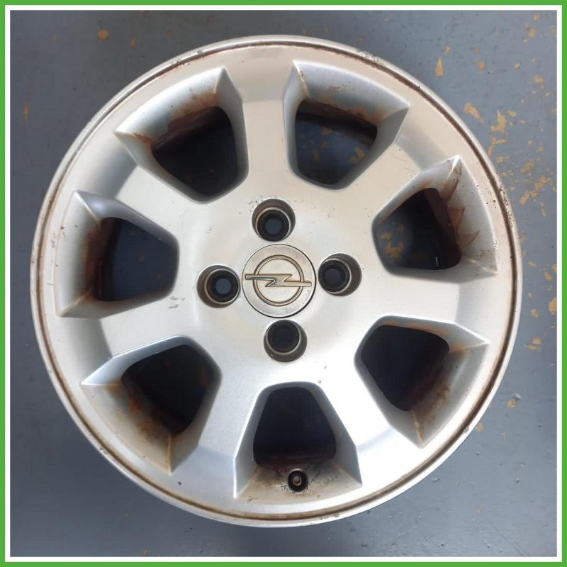 Cerchio Singolo in Lega Opel Corsa C 15 pollici 15 6.0J 4x100 ET49 1pz 90576858 Originale Usato al pz