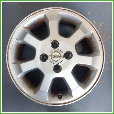 Cerchio Singolo in Lega Opel Corsa C 15 pollici 15 6.0J 4x100 ET49 1pz 90576858 Originale Usato al pz