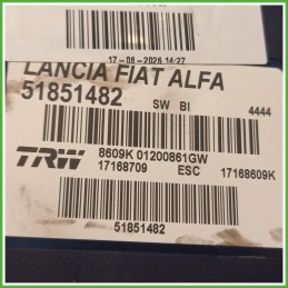 Centralina ABS Modulo Pompa Trw 17168709 71752820 Lancia Delta 3 Serie 2008-2011 Originale Usato