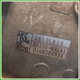 Compressore Clima AC Aria Condizionata Suzuki SS10LK10 Suzuki Wagon R 2 Serie 9520069GA1000 2000-2003