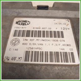 Centralina Motore Iniezione ECU Magneti Marelli IAW4AF.M7 Fiat Seicento 1.1 73501877 Benzina 2000-2005
