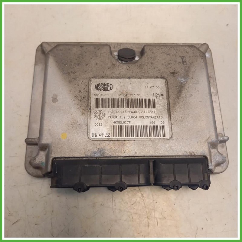 Centralina Motore Iniezione ECU Magneti Marelli IAW4AF.S2 Fiat Panda 2 Serie 1.2 Dynamic 55196262 Benzina 2003-2009