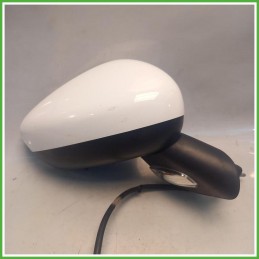Specchio Specchietto Retrovisore Destro DX Bianco Citroen C3 2 Serie 2013-2016 Ficosa Ficomirrors Originale Usato