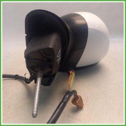 Specchio Specchietto Retrovisore Destro DX Bianco Citroen C3 2 Serie 2013-2016 Ficosa Ficomirrors Originale Usato