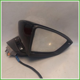 Specchio Specchietto Retrovisore Destro DX Nero Seat Leon 5F1 2016-2020  Originale Usato