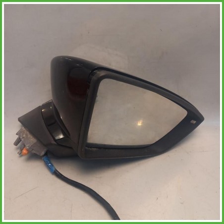 Specchio Specchietto Retrovisore Destro DX Nero Seat Leon 5F1 2016-2020  Originale Usato