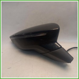 Specchio Specchietto Retrovisore Destro DX Nero Seat Leon 5F1 2016-2020  Originale Usato