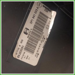 Faro Fanale Proiettore Sinistro SX Valeo 89320091 Seat Leon 1P1 2005-2010 5P1941033A Originale Usato