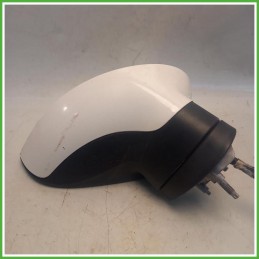 Specchio Specchietto Retrovisore Destro DX Bianco Seat Leon 1P1 2005-2010 Ficosa Ficomirrors Originale Usato