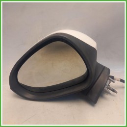 Specchio Specchietto Retrovisore Sinistro SX Bianco Seat Leon 1P1 2005-2010 Ficosa Ficomirrors Originale Usato