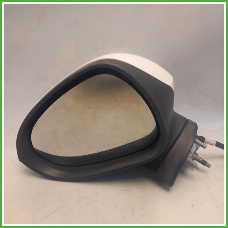 Specchio Specchietto Retrovisore Sinistro SX Bianco Seat Leon 1P1 2005-2010 Ficosa Ficomirrors Originale Usato