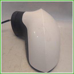 Specchio Specchietto Retrovisore Sinistro SX Bianco Seat Leon 1P1 2005-2010 Ficosa Ficomirrors Originale Usato