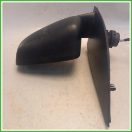 Specchio Specchietto Retrovisore Sinistro SX Nero Fiat Panda 2 Serie 2003-2009 Ficosa Ficomirrors Originale Usato