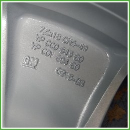 Cerchio Singolo in Lega Opel Crossland X 18 pollici 18 7.5J 5x108 ET49 1pz 13469368 Originale Usato al pz