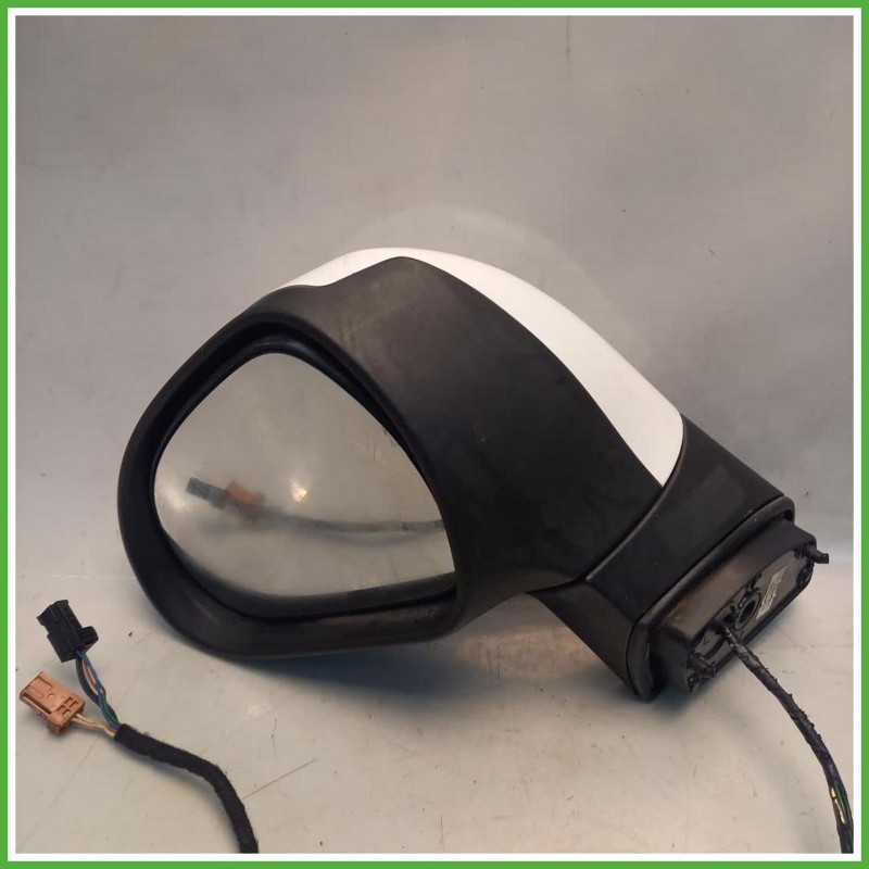 Specchio Specchietto Retrovisore Sinistro SX Bianco Peugeot 207 Van 2006-2012 Ficosa Ficomirrors Originale Usato