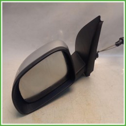 Specchio Specchietto Retrovisore Sinistro SX Grigio Fiat Panda 2 Serie 2010-2011 Ficosa Ficomirrors Originale Usato