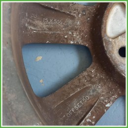 Cerchio Singolo in Lega Opel Agila B 15 pollici 15 5.5J 4x100 ET50 1pz 93193925 Originale Usato al pz