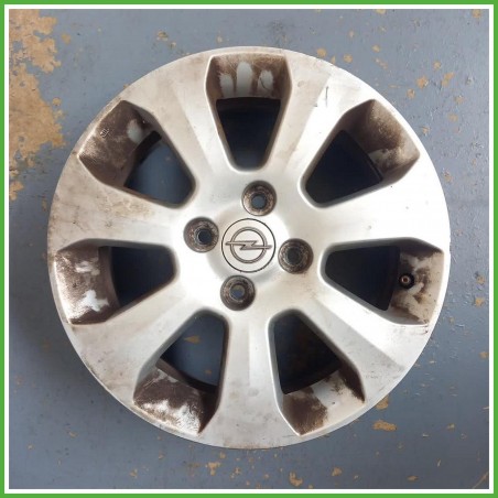 Cerchio Singolo in Lega Opel Agila B 15 pollici 15 5.5J 4x100 ET50 1pz 93193925 Originale Usato al pz