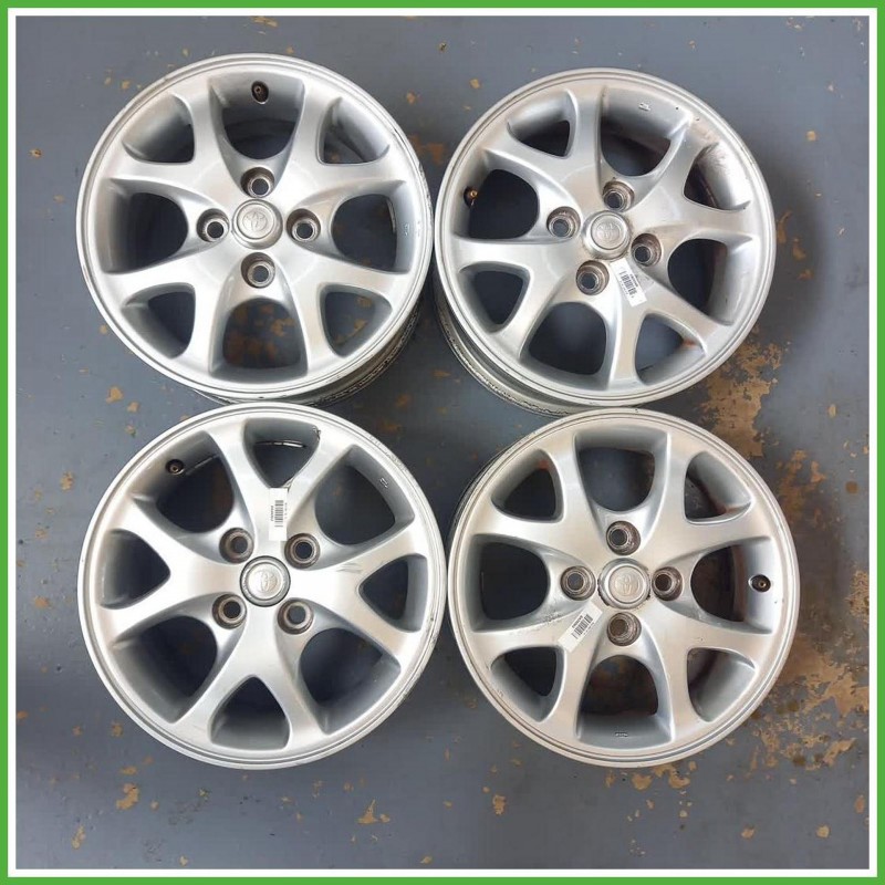 Cerchi in Lega Toyota Yaris France 1 Serie 14 pollici 14 5.5J 4x100 ET45 4pz 426110D030 Originale Usato