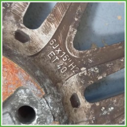 Cerchio Singolo in Lega Lancia Musa 2 Serie 15 pollici 15 6.0J 4x98 ET40 1pz 735492997 Originale Usato al pz