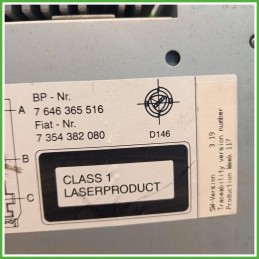Autoradio Fiat Idea 1.3 MJTD 16v. 735498388 2008-2012 Blaupunkt 6018943061